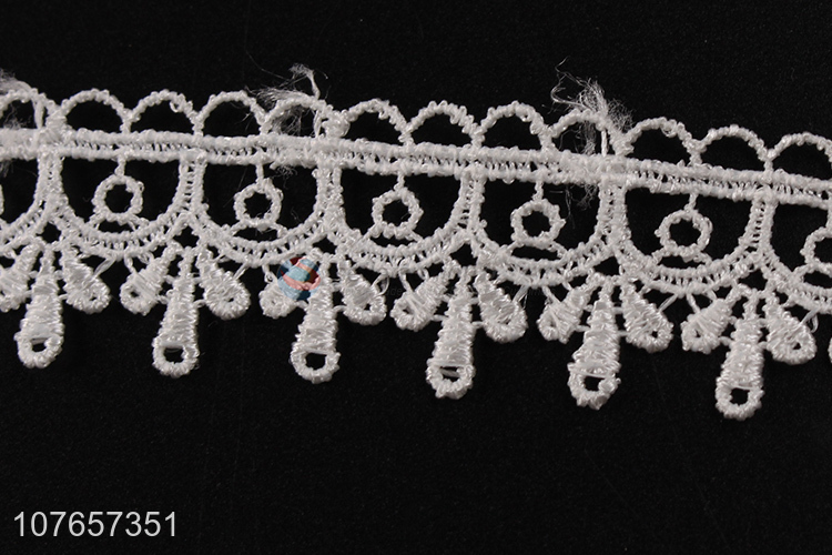 Eco-friendly lace fabric for garment accessories embroidery lace trim