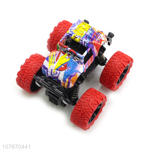 Wholesale children's toy car 4 red wheel stunt graffiti toy car