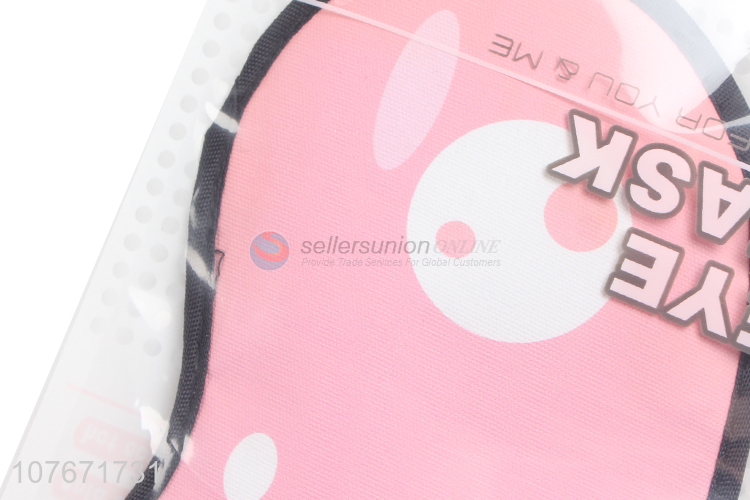 Low price cartoon design home sleep eye mask travel blindfold