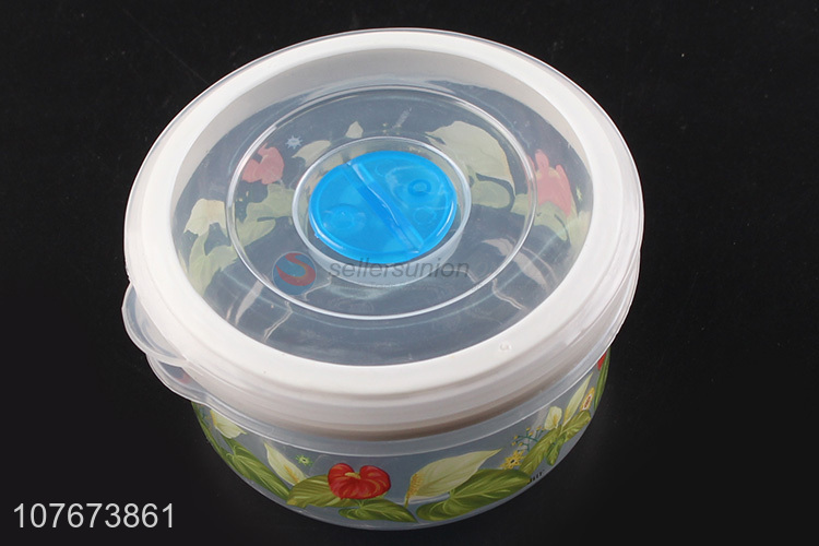 Good Sale 4 Pieces Round Preservation Box Plastic Food Storage Fresh Box Set