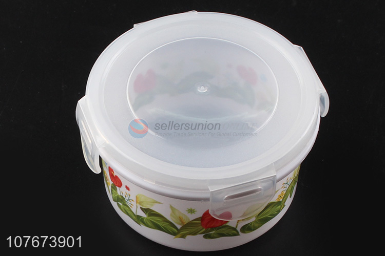 Best Price 5 Pieces Round Plastic Preservation Box Cheap Food Storage Box Set