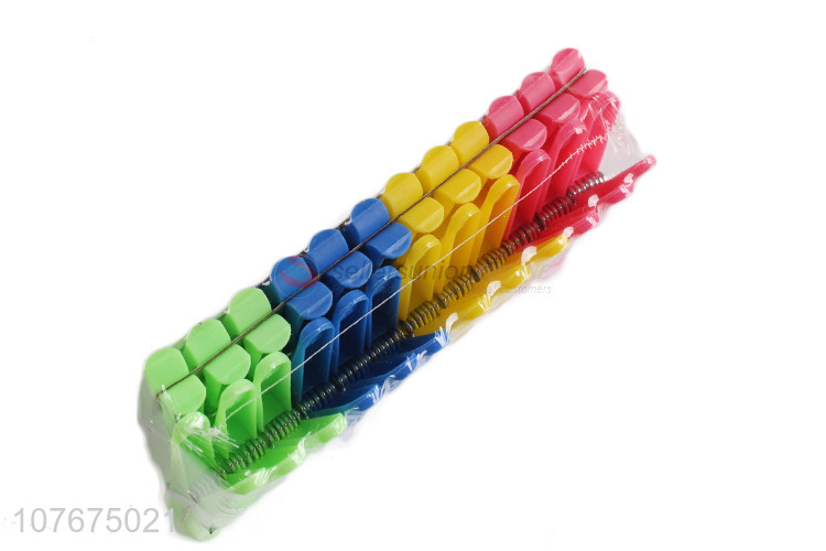 Factory direct multi-color spring clip sealing windproof plastic clip