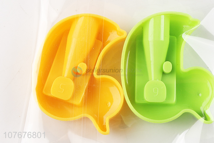 Low price kids stationery duck shape plastic pencil sharpener