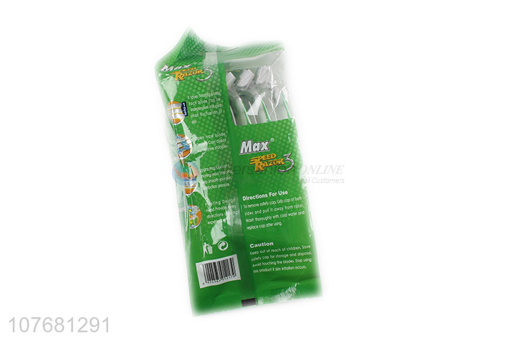 Cheap price triple blades shaving razors with pivoting head