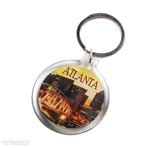 Most popular Atlanta souvenir key chain acrylic keychain