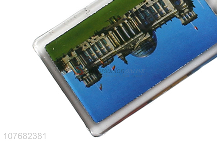 Hot sale Berlin souvenir key chain acrylic keyring
