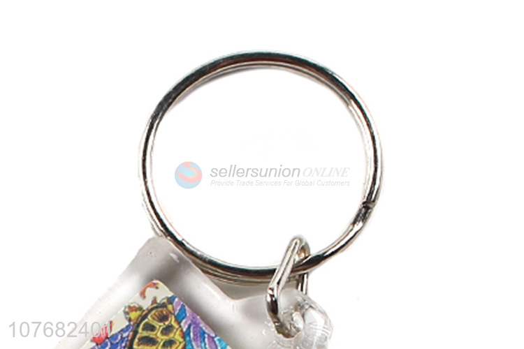 High quality Antigua souvenir key chain acrylic keyring
