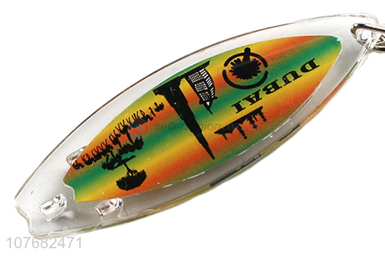 Hot selling Dubai souvenir key chain acrylic keychain