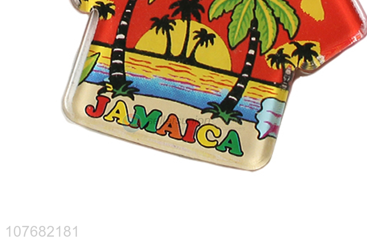 Best selling shirt shape key chain acrylic keyring for souvenir