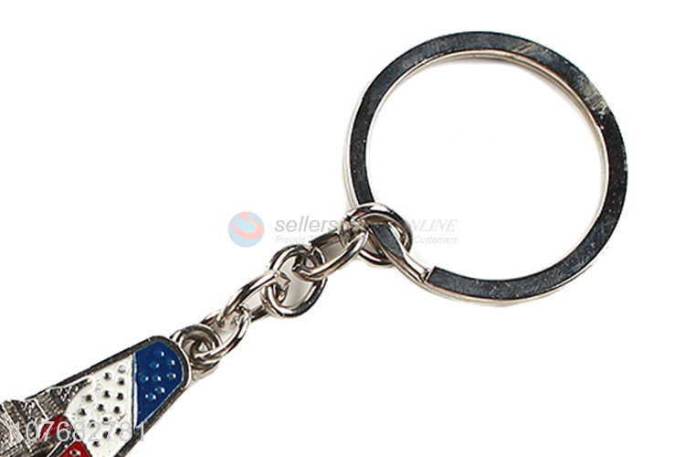High quality letter M key chain metal keyring for souvenir