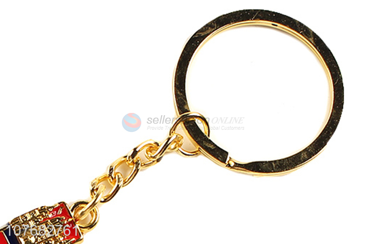 Hot sale letter K key chain metal keyring for souvenir