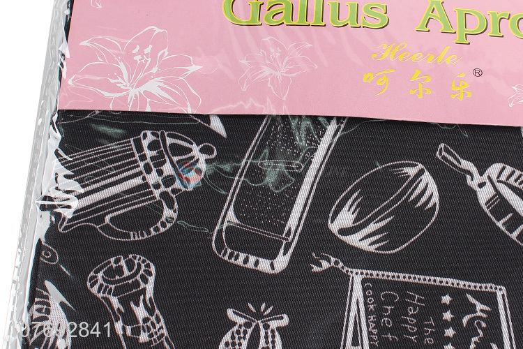 Good quality oil-proof gabardine apron for home kitchen
