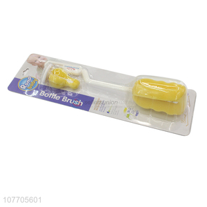 Promotional baby milk bottle cleaner bottle <em>nipple</em> sponge brush