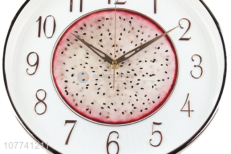Simple Style Round Wall Clock Fashion Hanging Clock