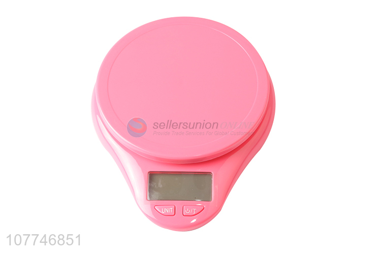 High quality electronic kitchen scale with transparent plastic bowl