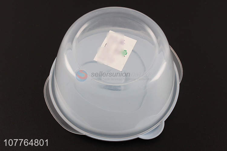Custom logo round plastic food container bpa free fresh-keeping box