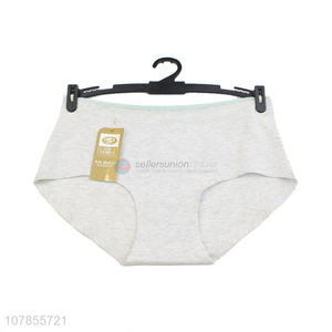 Best quality grey cotton comfortable women panties underwear