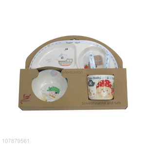 Factory supply professional baby kids toddler melamine dinnerware set