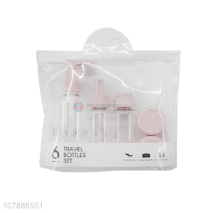 Good quality transparent plastic portable spray bottle set