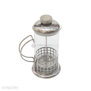 Latest design household stainless steel press tea coffee maker for sale