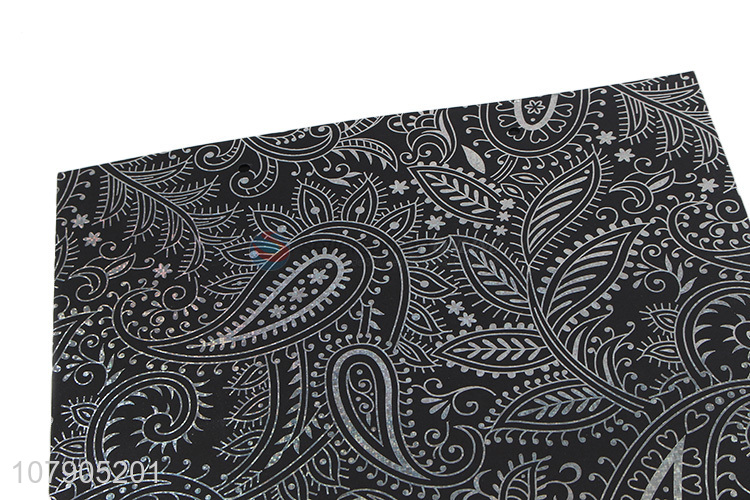Retro design black printing gift bag paper packaging bag
