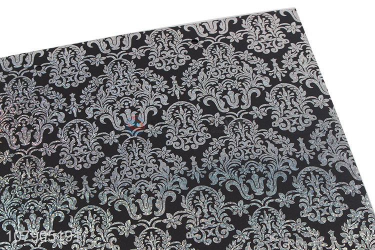 Factory wholesale black printing gift bag paper packaging