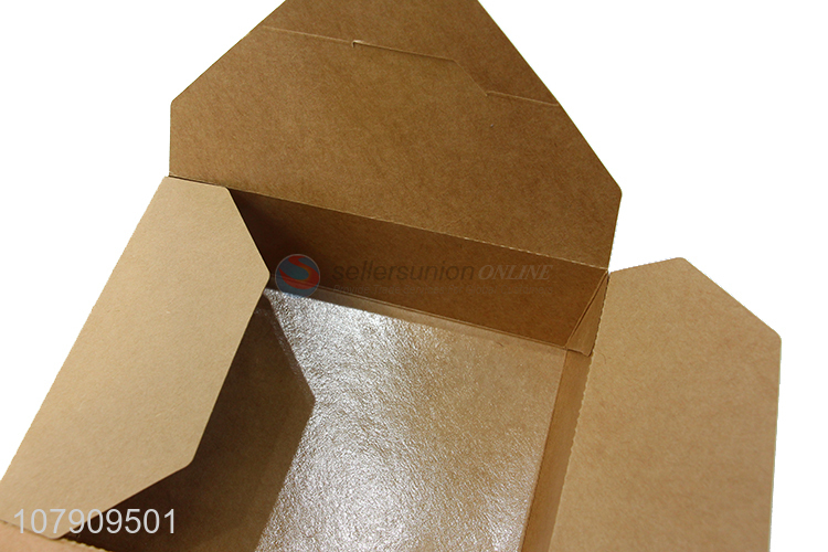 New arrival disposable takeaway box cowhide lunch box