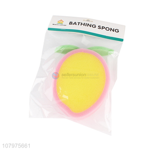 China supplier peach shape kids body cleaning bath sponge
