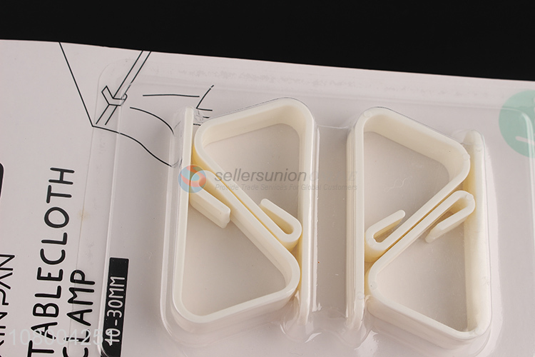 Factory price 4 pieces anti-skidding reusable plastic table cloth clips