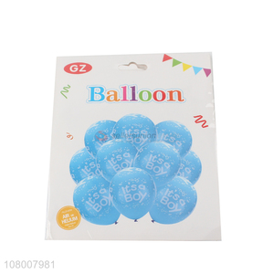 China factory blue boy party rubber balloons set with high quality