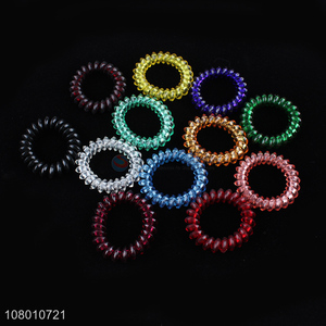 Fashion Design Telephone Cord Hair Tie Elastic Hair Ring
