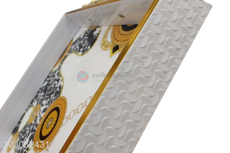 High Quality Rectangle Serving Tray With Handle