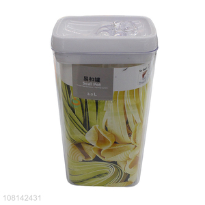 Yiwu supplier 3.3L storage jars kitchen seal pot