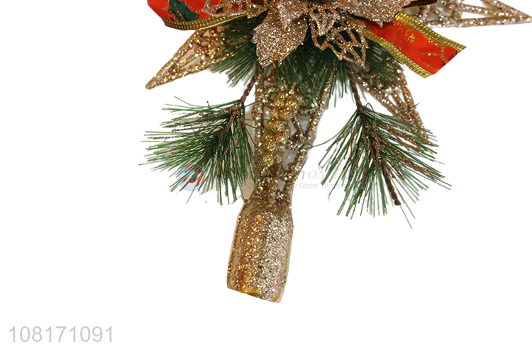 Top products Christmas tree topper star glitter tree decorations