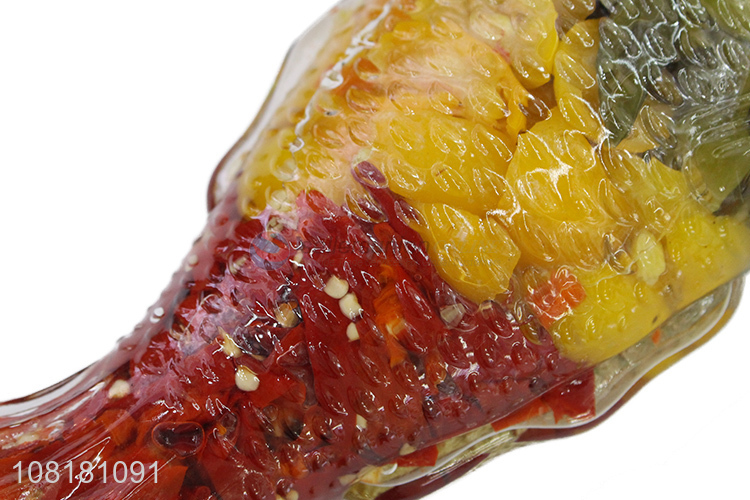 Best price decorative glass gar with simulation plants filling