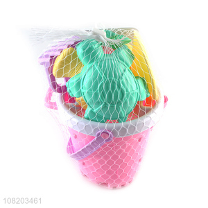 High Quality Plastic Sand Mold With Beach Bucket Beach Toys Set