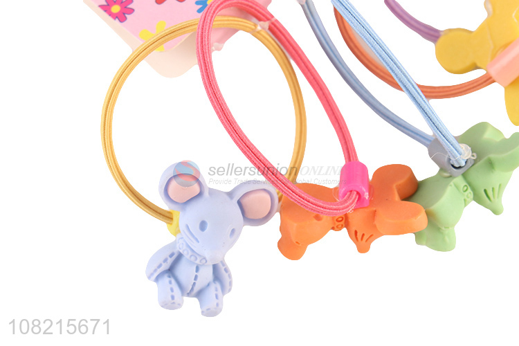 Wholesale Cartoon Mouse Hair Rope Colorful Hair Ring