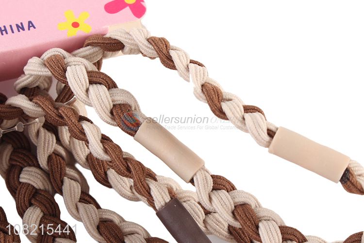Unique Design 6 Pieces Braided Hair Bands Hair Rope Hair Tie