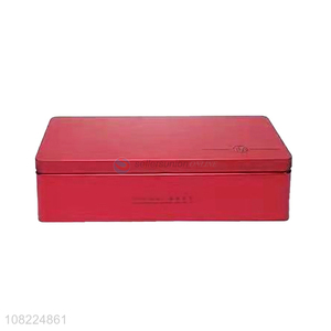 Custom Fashion Tea Container <em>Packing</em> <em>Box</em> Rectangle Tin <em>Box</em>