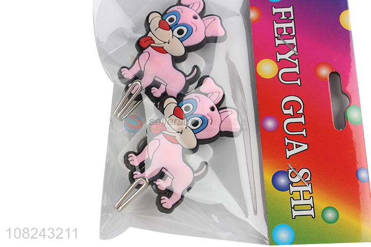Recent design 2 pieces self adhesive towel hooks cute sticky hooks