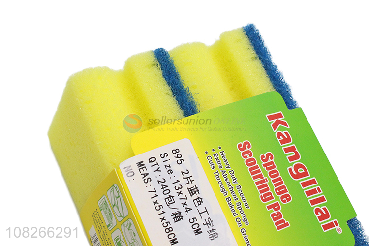 Custom Heavy Duty Kitchen Scourer Cleaning Sponge Set