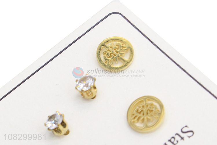 Newest Stylish Stainless Steel Ear Stud Fashion Earrings