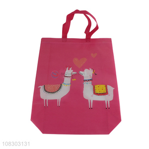 China factory pink eco-friendly women girls shopping bag for sale