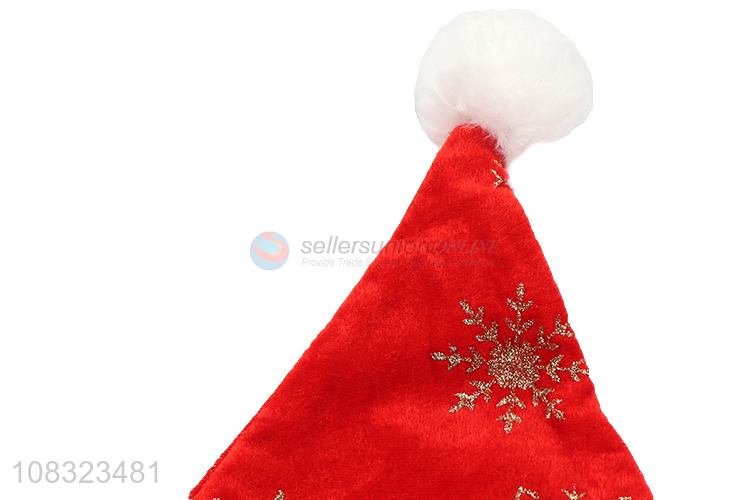 China factory winter plush cap christmas decoration christmas hat