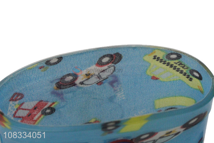 Good quality cartoon design anti-slip mid-calf rain boots for kids
