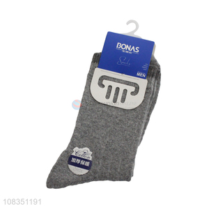 China imports winter thick comfy cotton mid calf socks for men