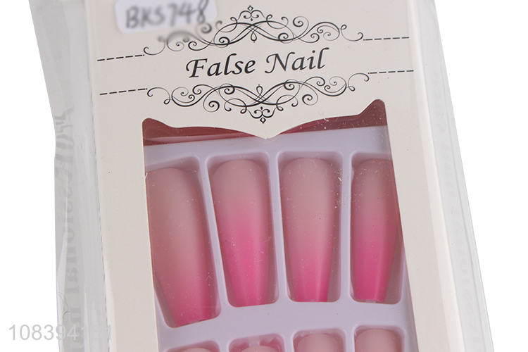China imports nail art long fake nails press on artificial nails