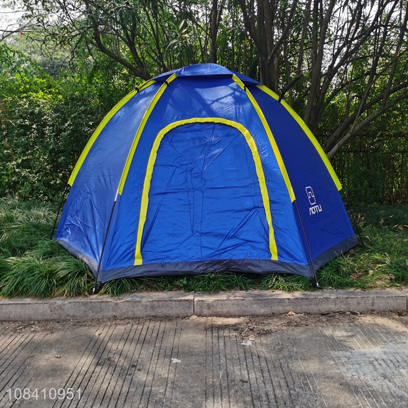 High quality outdoor camping tents waterproof hexagon tent for 3-4 persons