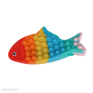 High quality pop it silicone <em>pencil</em> <em>box</em> pen case for kids children
