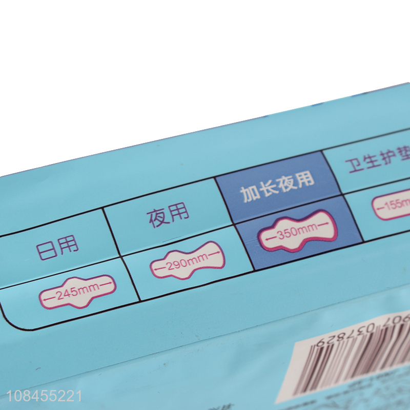 Best selling lengthen 350mm cotton sanitary napkins